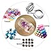 FUNDAFUL Diamond Painting Storage Containers, 60 Slots Diamond Art Accessories and Tools, Diamond Art Organizer with Diamond Painting Kits Shockproof Jars for Jewelry Beads (Pink)