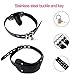 Leather Bondage Gimp Mask, Full Face Blindfold Hood Lockable & Dildo Penis Mouth Gag Breathable Restraint Head Hood for Unisex Adults Couples, BDSM/LGBT Restraint Training Toy Fetish Mask