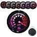 Dewhel Exhaust Gas Temperature Gauge EGT Meter Smoke Universal 7-Colors LED 52mm 12V 200-1200 Celsius W/Sensor