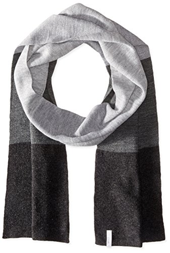 Coal Men's Dylan Color Block Scarf, Heather Black, One Size