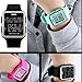 Women's Sport Digital Watch, Big Face Square, Waterproof and Multi-Functional Watch - Soft Silicone Strap - Easy-to-Read Numbers - Water and Shock Resistant (Black)