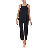 kate spade new york womens Kate Spade New York Womens Cropped Pant Pj Set