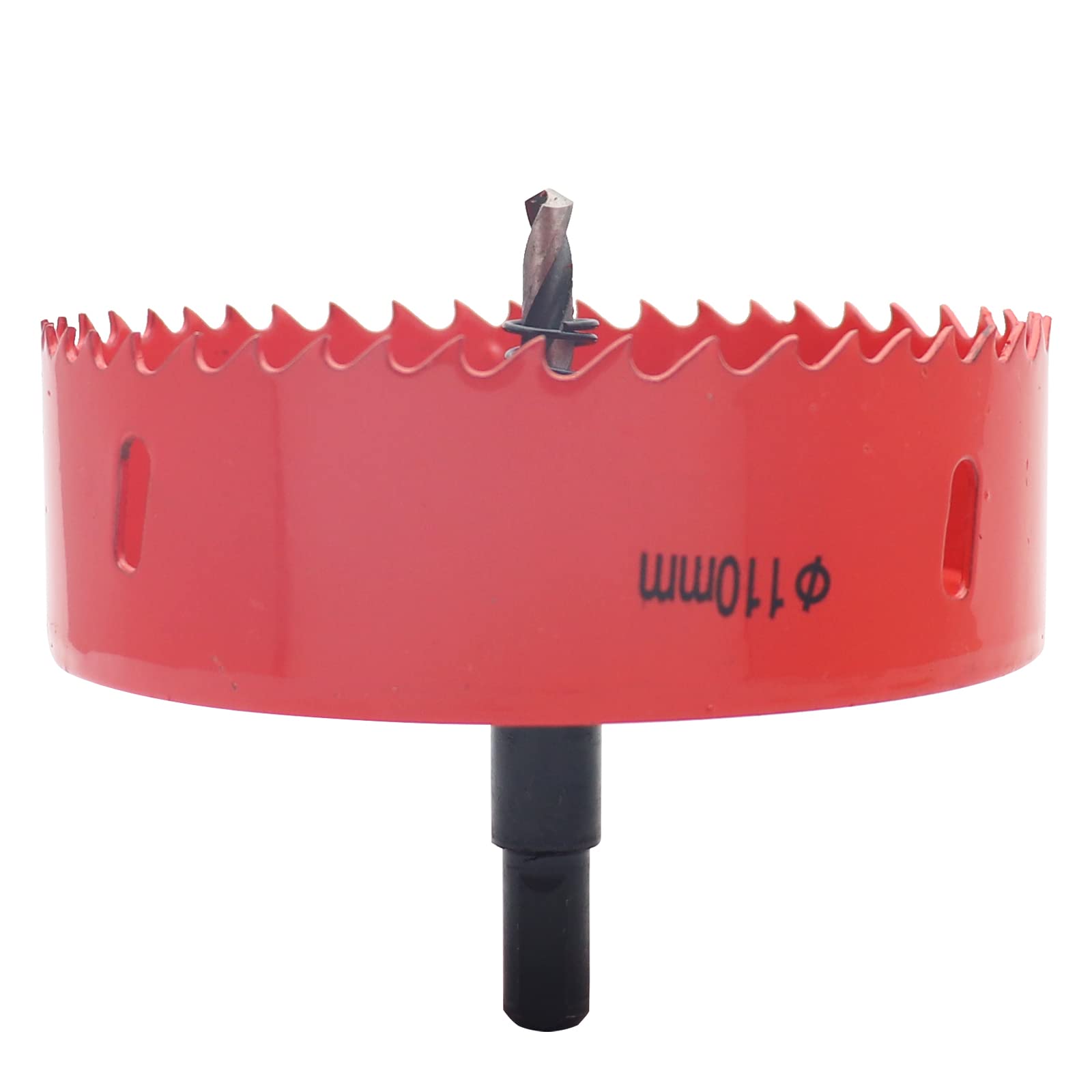 Sipery 110mm/4.33 inch Hole Saw Drill Bit Heavy Duty M42 Bi-Metal Wood Hole Saw Corn Hole Drilling Cutter for Plastic, Wood, PVC, Cornhole Boards
