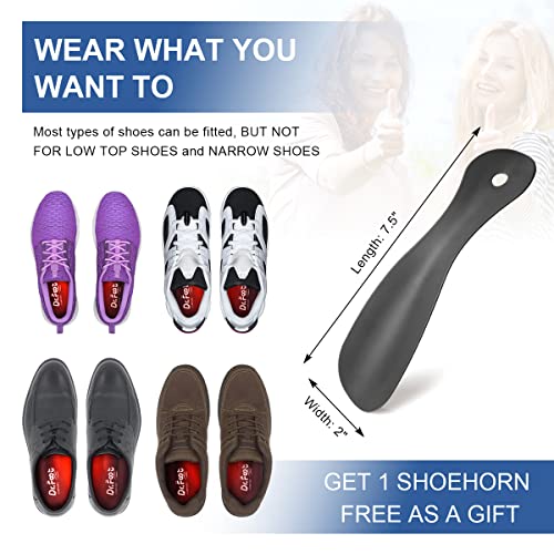 Dr. Foot Plantar Fasciitis Insoles for Women Men and Kids - Provide Shock Absorption and Cushioning - Comfortable Insoles for Flat Feet, Feet Pain, Heel Pain and Metatarsalgia (Medium)