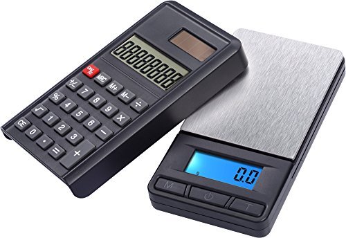 G&G Pocket Precision Digital Coin Scales with Case and Calculator (2 in 1) 200 g/0.01 g