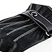 Zeagoo Men's Warm Lined Synthetic Leather Gloves Skiing Cycling Driving Riding,Black,One Size