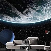 Wall Mural The Beautiful Space World Removable Self-Adhesive Wallpaper Wall Decoration for Bedroom Living Room - 66x96 inches