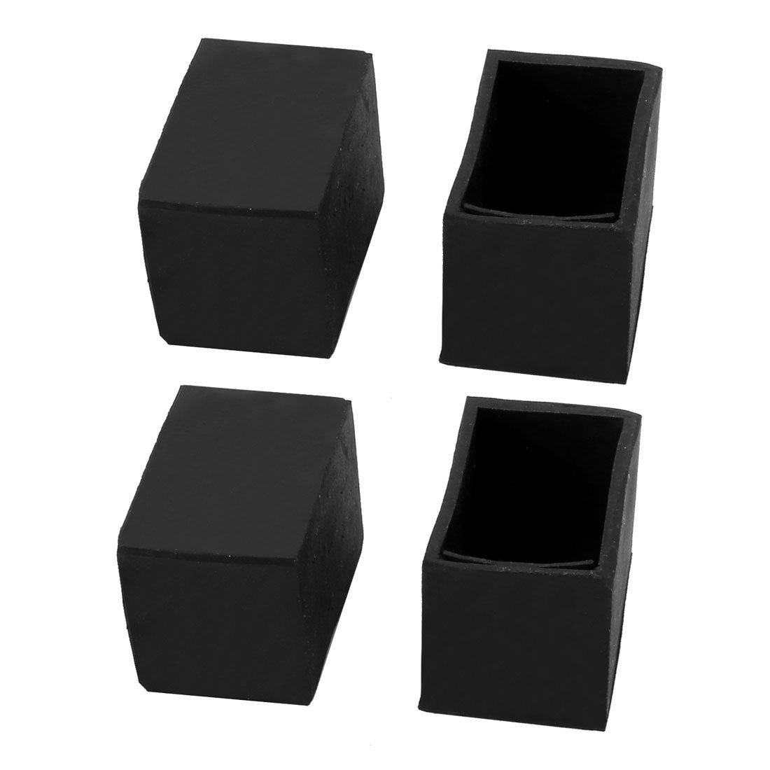 sourcingmap 20mmx30mm Rubber Chair Leg Floor Protectors Table Feet Tips Covers Caps 4pcs