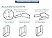 HAKDAY Hanger Stacker Organizer Stand, White Portable Hanger Holder Laundry Room Organization Hanger Rack Storage