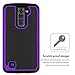 Geviaho Fotosuncy Compatible for LG K10 2016 Case, Drop Protection Hybrid Dual Layer Armor Protective Case Purple