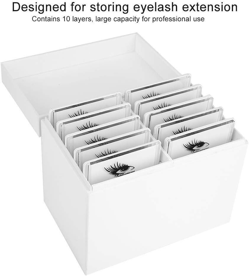 Zibofugu Storage Box Closet Organizers Cabinet Holder Acrylic Makeup Organizer 10 Layers Eyelash Extension Storage Box False Eyelash Makeup Organizer Drawer Container For Kitchen Bathroom Bedroom Amazon Co Uk Kitchen Home