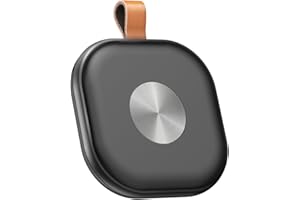 MYLAIM Smart Bluetooth Tracker,Key Finder,Item Locator Works with Apple Find My (iOS Only),Tracking Tag for Luggage,Keys,Bags,Wallets, Anti-Lost Without Monthly fees,Replaceable Battery(Black,1-Pack)