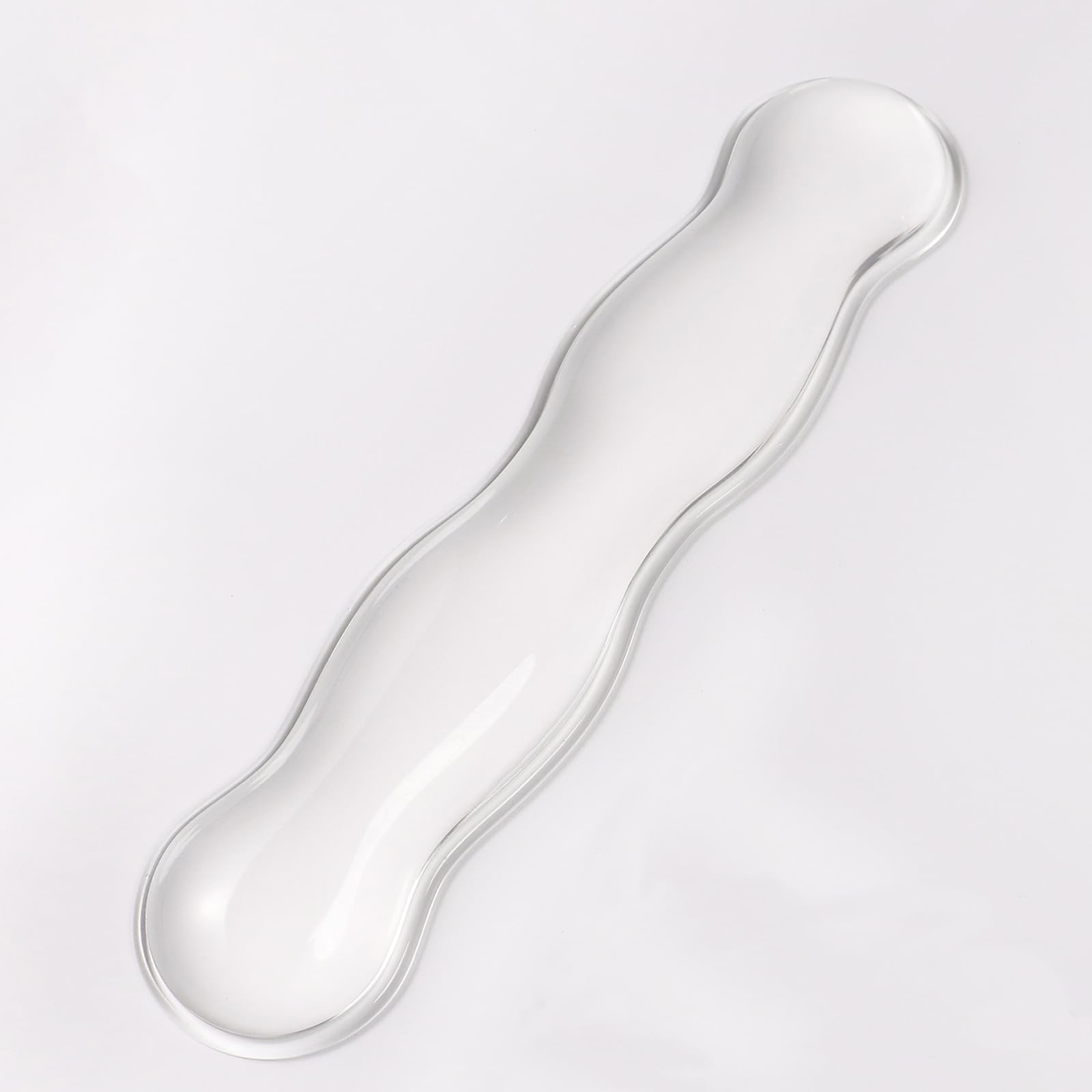 Photo 1 of Clear Gel Wrist Rest for Keyboard, Ergonomic Wrist Rest for Computer Keyboard 60%/75%(White-Long)