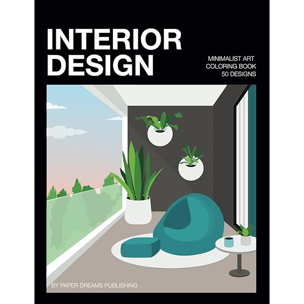 MINIMALIST Houses アートブック Minimalist Art Modern Houses Coloring Book for Adults: 50