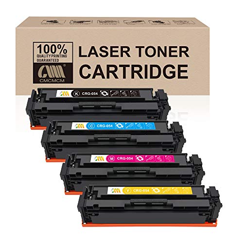 CMCMCM Compatible Toner Cartridge for Canon 054 054H CRG-054H Work for ImageClass MF644Cdw LBP622Cdw MF642Cdw MF640C LBP620 Printer (Black/Cyan/Yellow/Magenta)