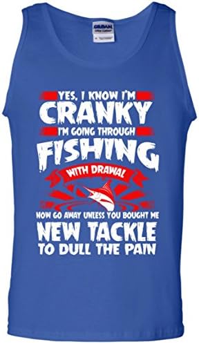 New Tackle To Dull The Pain Fishing Cotton Tank Top For Men