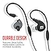 MEE audio M7P Secure-Fit Sports In-Ear Headphones with Mic, Remote, and Universal Volume Control (Black)