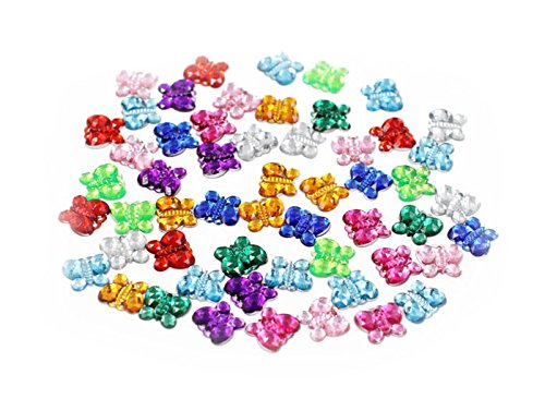 Carykon Colorful Acrylic Diamond Crystals Gems Jewels for Table Scatters Vase Fillers Event Wedding Party Birthday Decoration Pirate Treasure-Pack of 200, 4 Patterns - Thumbnail 2