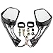 GOOFIT 8mm Scooter Rearview Mirrors 1 Pair for 50cc 70cc 90cc 110cc 125cc 150cc 200cc 250cc Moped Motorcycle Black