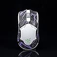 Hokeyio Mouse Grip Tape Sticker for Razer Viper Ultimate Wireless Non Slip Suck Sweat Pre Cut Black Purple Crimping