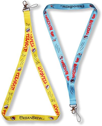 Pokemon Pokecat Lanyard - Urbe Catching Them All! - (Perfect Gift for Kids, Family, Friends, Cat Lovers, Pokemon Go Players!) - UrbanBrew LLC (Variety Pack)