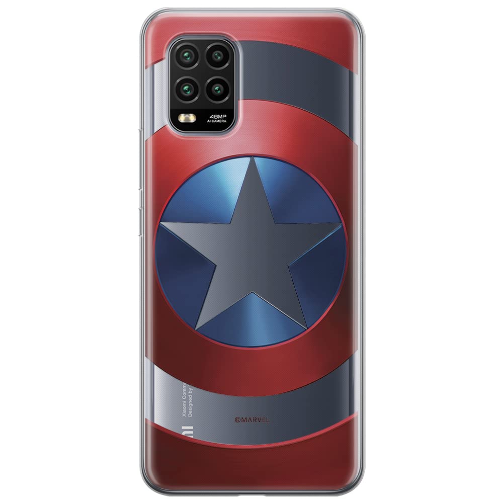 ERT GROUP mobile phone case for Xiaomi MI 10 LITE original and officially Licensed Marvel pattern Captain America 025 optimally adapted to the shape of the mobile phone, partially transparent — image 1