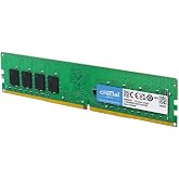 Crucial 16GB DDR4 RAM, 3200MHz (PC4-25600) CL22 Desktop Memory, UDIMM 288-Pin, Downclockable to 2933/2666MHz, Compatible with Intel and AMD Ryzen - CT16G4DFRA32A