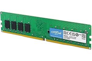 Crucial 16GB DDR4 RAM, 3200MHz (PC4-25600) CL22 Desktop Memory, UDIMM 288-Pin, Downclockable to 2933/2666MHz, Compatible with