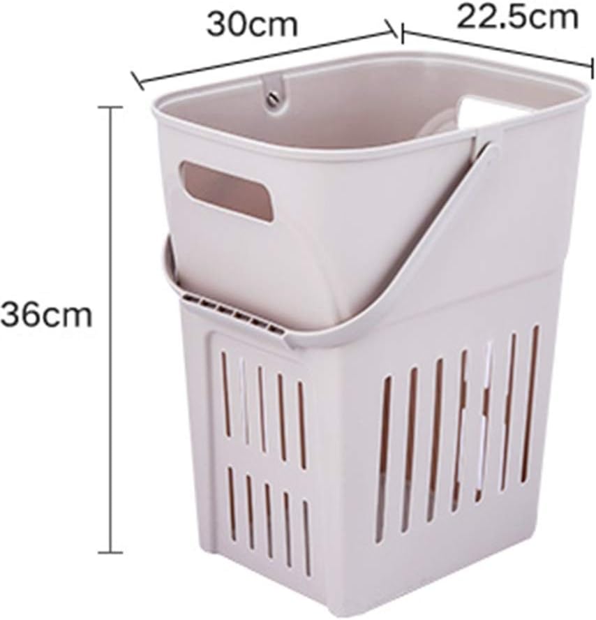 Tlmydd Household Items Plastic Laundry Baskets Storage Flexible Clothes Washing Bags Storage Basket Color Khaki Size 30 22 5 36cm Amazon Co Uk Kitchen Home