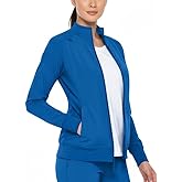 Monarch Uniforms Womens Scrub Jacket Zippered Warm-up Jacket