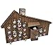 The Queen's Treasures Officially Licensed Little House On The Prairie Advent Calendar Including 18 In Doll Christmas Accessories. Shaped Like The Ingalls Home, Plus 24 Ornaments & Hanging Brackets