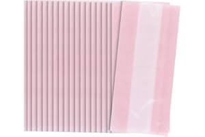 Pastel Pink Cellophane Bags, 30ct
