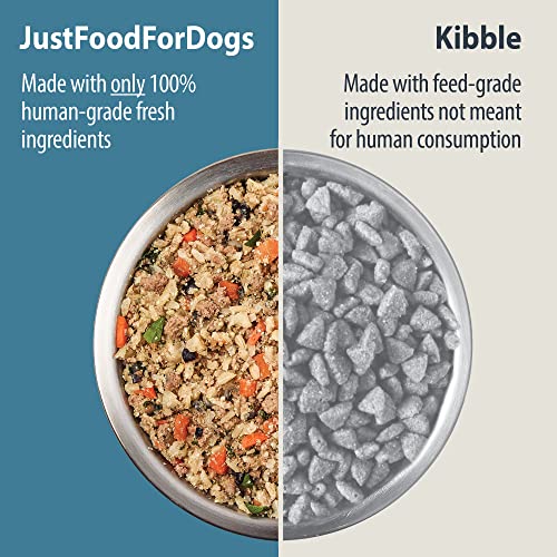 JustFoodForDogs Pantry Fresh Dog Food, Human Grade Lamb & Brown Rice (6