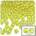 The Crafts Outlet 1,000pc Faceted Plastic Transparent Beads Round 6mm Clear Beads
