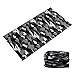 9PCS & 6PCS Headwear, Headband Scarf Bandanna Headwrap Mask Neckwarmer & More 12-in-1 Multifunctional Stretchable Sport & Casual (9PC.Black Series)