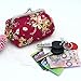 Clutch Bag, Misaky Women Lady Retro Vintage Flower Small Wallet Hasp Purse (Hot Pink)