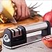Manual Knife Sharpener by Ingenious Chef | Two Stage Sharpening Kitchen Tool + Cut Resistant Glove + eBook with Tips for Cooking like a Chef