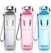 MAIGG Best Sports Water Bottle - 32oz - Eco Friendly & BPA-Free Plastic - Fast Water Flow, Flip Top, Opens with 1-Click - Reusable with Leak-proof Lid