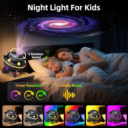 Yoyorule Galaxy Projector for Bedroom, 13 in 1 Planetarium Star Projector with Solar System & Constellation, 360° Rotating Galaxy Light, Space Night Light for Kids Adults Gifts