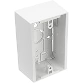 Leviton 42777-1WA Surface Mount Backbox, Single Gang, White