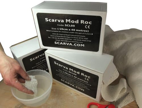 Modrock Plaster of Paris Bandage Bumper pack - 10cm x 40mtr x 3 Dispenser Packs by SCARVA