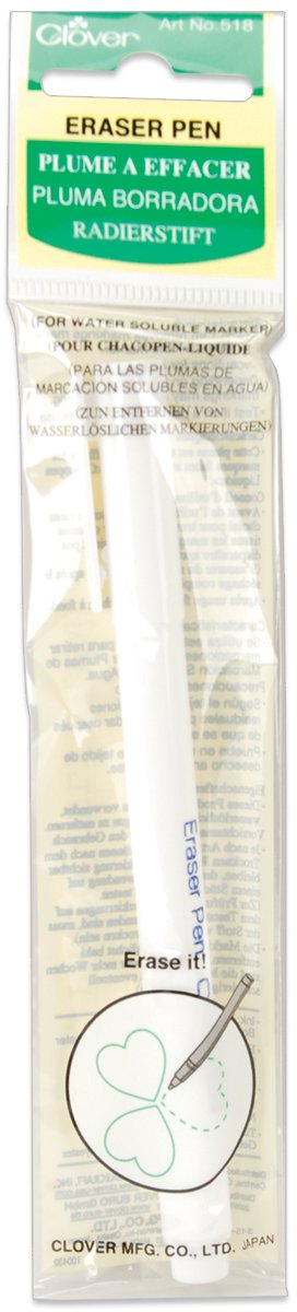 Clover Eraser Pen for Water Soluble Marker, White ink, Pack of 1