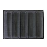 Silicone Non Stick Baking Liners Mat Bread Mold Subway Bread Mould 5 Loaf Bread Form 450340mm (17.72''x13.39'') by Simake
