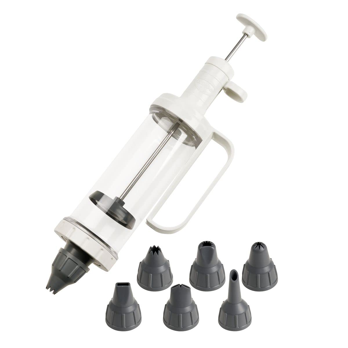 R OETKER Decorating Syringe with 6 Nozzles