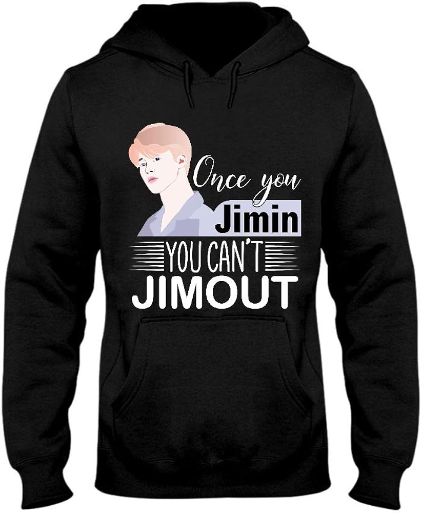 Once You Jimin You Cant Jimout Hoodie Amazon.co.uk Clothing