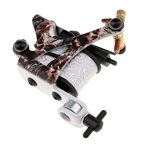 image for D DOLITY Coil Tattoo Machine Dual 10 Wrap Coils Alloy Tattoo Frame Tat