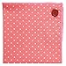 Puentes Denver Pocket Square 100% Cotton, Pink Polka Dot, Button Collection