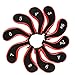 Golf Club Headcovers, Aeola Zipper headcovers for golf clubs iron covers with Interchangeable Number Tag, Red - 10Pcs