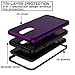 SKYLMW Case for LG Stylo 4 Case,LG Q Stylus Case,LG Stylus 4 Case,LG Stylo 4 Phone Case,Heavy Duty Three Layer Hybrid Sturdy Shockproof Armor High Impact Protective Cover for LG Stylo 4,Purple/Black
