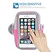 iPhone 6 Armband iPhone 6S Sports Armband- Badalink Running Armband Cell Phone Holder for Running Arm Band Case Strap Workout for iPhone 6 6S iPod Touch (Pink)